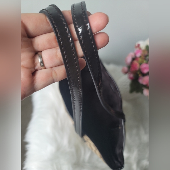 Gucci Jolie Tote GG monogram canvas brown small patent black trim - Picture 10 of 10